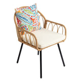 4 Pieces Patio Dining Chair Set, Outdoor Rattan Chairs for Patio, Backyard, Balcony, Garden 48338884