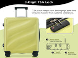 Luggage Set 3 Piece, Lightweight Durable ABS Suitcases with Spinner Wheels and TSA Lock, Carry-on & 27191477