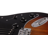 ST Stylish Electric Guitar with Black Pickguard Golden 96758390