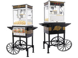 12oz Commercial Popcorn Machine with Cart, 3 Control Buttons Electric Popcorn Maker, Comes with 3 W2841P392621
