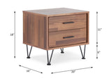 Deoss Walnut Finish Accent Table B2726P278235