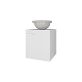 FM FURNITURE Pirtleville Bathroom Vanity with Integrated Sink, White B128P293879
