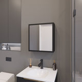 Morenci Medicine Cabinet With Included Mirror And 1 Door, Black B128P237177