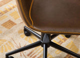 Cesena Faux Leather 360 Swivel Air Lift Office Chair, Antique Brown T2574P164793