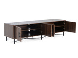 Functional 4-Door TV Cabinet 2 Storage Spaces, Adjustable Shelves, Ideal for Living Room N779P296236C