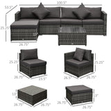 Pieces Patio Furniture Set 02764740