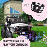 48.4" Ride On Car for Kids, Battery Powered Electric Car with 2 Seats, Remote Control, 14" 50419130