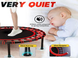 YC 40inch foldable trampoline with handle-Premium-Elastic -Black W550P296127