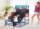 Dual Shot Kids Basketball Arcade Game - 2 Backboards4 PVC BallsPump, 3 Ages, BlackBlueRed 97311836