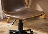 Cesena Faux Leather 360 Swivel Air Lift Office Chair, Antique Brown T2574P164793