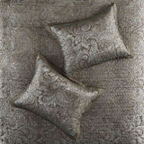 5 Piece Jacquard Bedspread Set with Throw Pillows Blue/Brown King B03597490