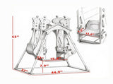 Kids Indoor Double Seats Swing with Safety Belts, for 3-5Y Kids Vestibular Balance Training in 71810374