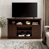 Retro TV Stand Storage for TVs up to 65'', Mid Century Modern TV Stand & Entertainment Center W2275P210044