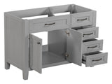36" Bathroom Vanity without Sink, Cabinet Base Only, Bathroom Cabinet with Drawers, Solid Frame and WF296707AAE