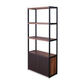Sara Walnut & Sandy Black Finish Bookshelf B2726P256445