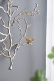 17x5.5x22" Metal Branch Wall Sculptures with Bird Accents, Set of 2 W2078P223128