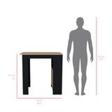Kitchen Island Wynne, Kitchen, White / Light Oak B092P243273