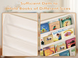 4-Tier Kids Bookshelf, Toddler Book Display Shelves, Helps Keep Bedrooms, Playrooms, and Classrooms 07880776