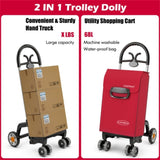 Red Folding Shopping Cart 14840092