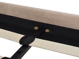 Aspen Vertical Tufted Modern Headboard Platform Bed Set, Queen, Mink Beige Performance Velvet B2719P238510