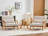 Mid-Century Modern Accent Chair, Arm Chair Living Room Chairs Pillow Upholstered Reading Chair 74746999