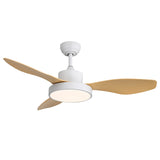 47 Inch Ceiling Fan with 22W LED Light and Remote Control 6 Speeds Reversible DC Motor White for W934P288500