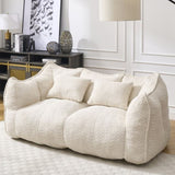 Soft beanbag chair with high resilience foam core for two people. The comfortable square recliner W1996P252271