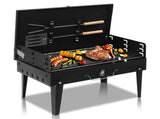 44*27*7cm Portable Square Charcoal Grill Black 87215961