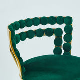 Modern Bar chair with golden color iron tube legs, soft cushions and comfortable W234P218162