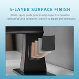 Sink Faucet With Deck Plate Waterfall ORB with Pop Up Drain and Supply Lines Bathroom faucets for W1932P179411