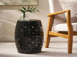 12" Accent Side Table, Cylindrical Design End Table for Living Room, Family Room, or Entryway, 06358658
