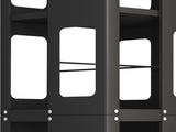 4-Tier All-Steel Rotating Bookshelf with 360&deg Wheels, Large Size Sturdy & Spacious Book Rack, New W1779P305250