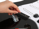 DIY 6 String ST Style Electric Guitar Kits with Mahogany Body, Maple Neck and Accessories Black 63838400