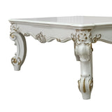 Antique Pearl Coffee Table with Scrolled Leg B062P209127