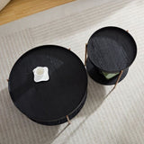 2-Piece Modern 2 tier Round Coffee Table Set for Living Room,Easy Assembly Nesting Coffee Tables, W2582P167726