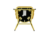 Mustard Yellow Bubble Bar Stools Set of 2, Velvet Upholstered Counter Height Bar Chairs with Gold W3875P462109