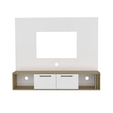 Vance 56" Wide Floating Entertainment Center with Two Cabinets , Four Shelves, Cable Management B200P286965