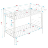 METAL BUNK BED WHITE W311120499