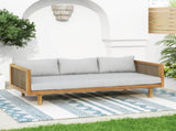 CLAREMONT 3 SEATER DAYBED WITH RATTAN ARMS N770P205570L
