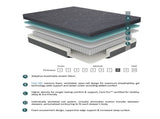 8" Full Size Bed Mattress Gel-Infused Memory Foam Hybrid Mattress, Dark Gray, Mattress in a Box, B011P213341