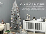 7 foot silver Christmas tree with bracket 78039552