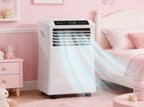 3-in-1 Mobile Portable AC, Cooling Dehumidifier Ventilating, Remote Control, 2 Speed Fans, 24H Timer 18970188