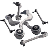 6 Pcs Front Lower LH RH Control Arm & Sway Bar Links w/Ball Joint Fit For BMW 128i 2008 - 2013 All 62254494