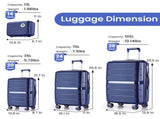 Luggage Sets 4 Piece PP Lightweight & Durable Expandable suitcase 71926432