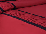 7 Piece Comforter Set Microfiber Ruffle and Patchwork Bedding set 25335050