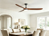 60in ceiling fan with lights, comes with wall control and remote, six-speed reversible motor, W3775P566875