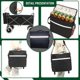 Beach Wagon with Big Wheels for Sand 500lbs capacity - All Terrain Steel Frame Utility Cart with 9" 70865367