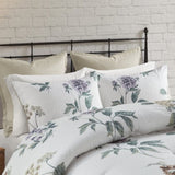7 Piece Printed Seersucker Comforter Set with Throw Blanket Taupe/Blush Full/Queen B035P266669
