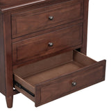 U_STYLE 3-Drawer Nightstand Storage Wood Cabinet WF319366AAD