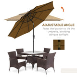 Cantilever Tilt Offset Patio Umbrella 37882213